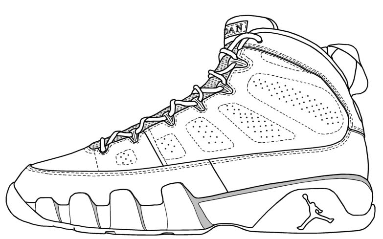 Jordan 12 Coloring Pages - Coloring Home