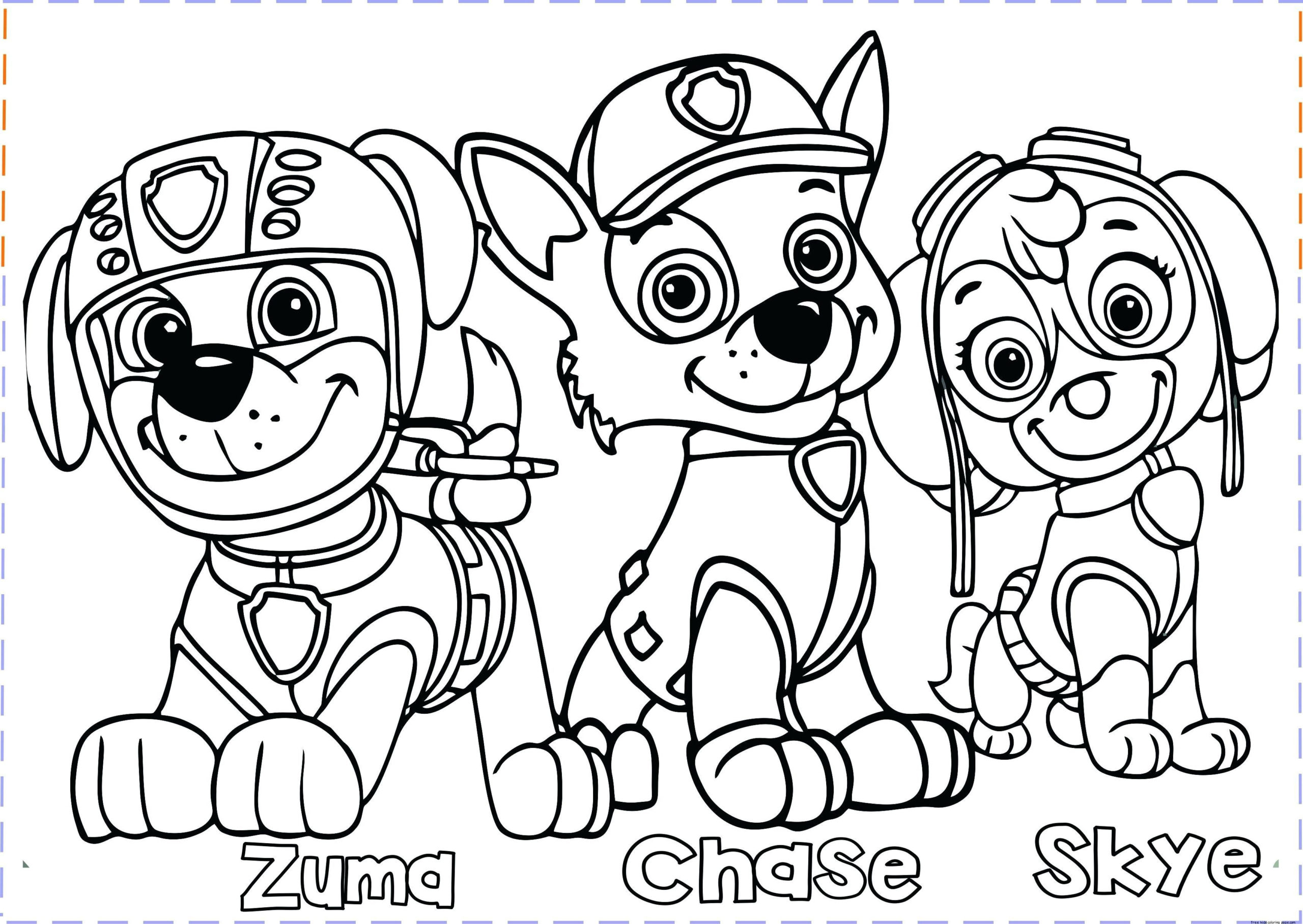 Coloring Book : Awesome Free Paw Patrol Coloring Pages ...