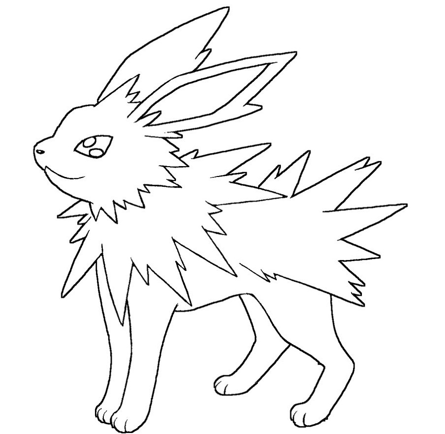 Jolteon Coloring Pages | Printable Shelter
