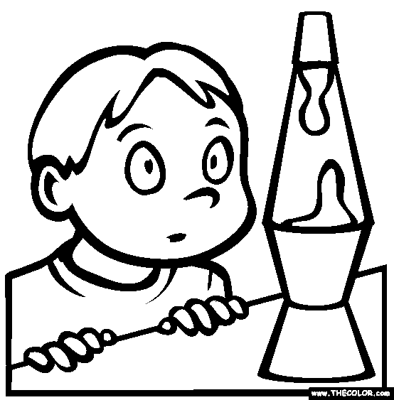 Lava Lamp Coloring Page | Free Lava Lamp Online Coloring
