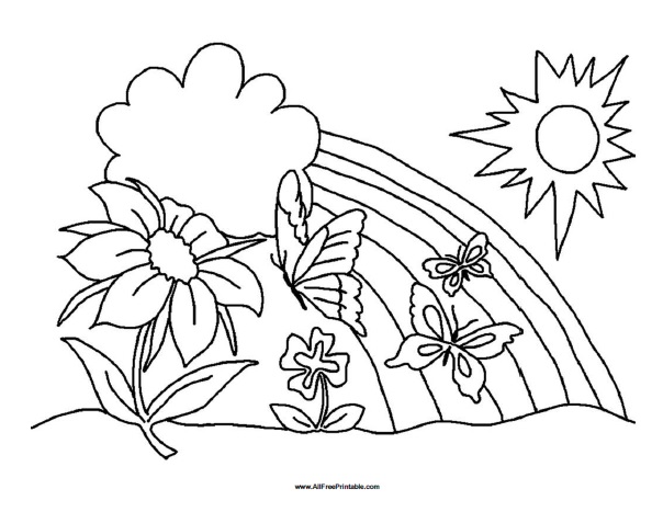Spring Coloring Page | Free Printable