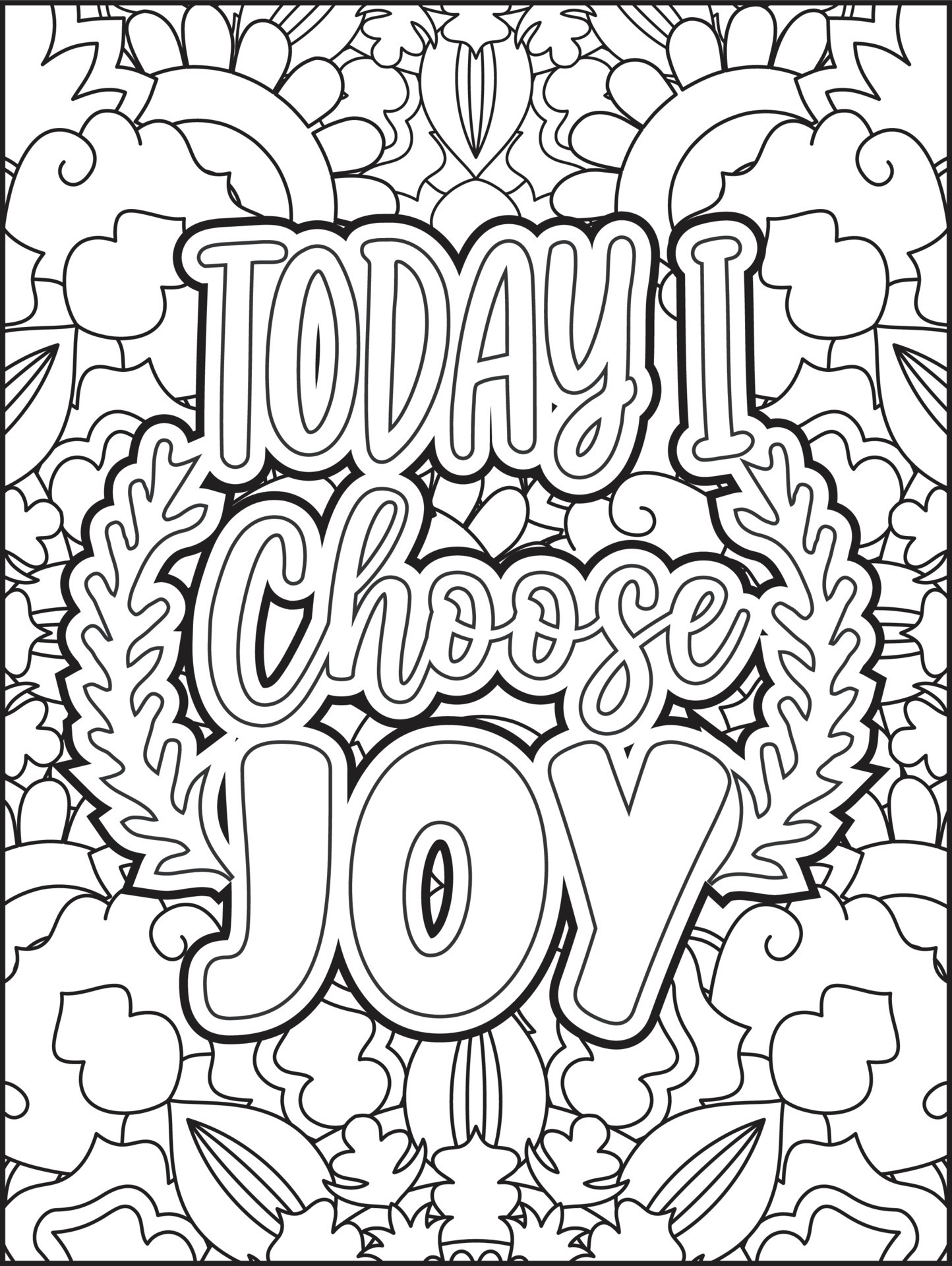 Motivational quotes coloring page. Inspirational quotes coloring page.  Positive quotes coloring page. Good vibes. Motivational swear word.  Motivational typography. 7279698 Vector Art at Vecteezy