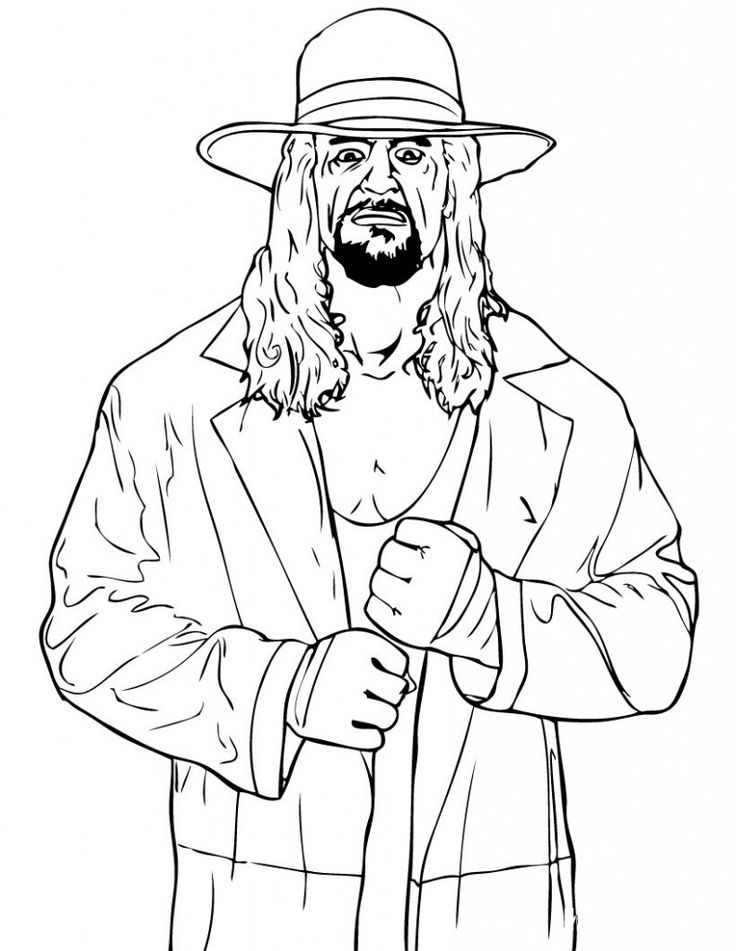 Free Printable WWE Coloring Pages For Kids | Wwe coloring pages, Sports coloring  pages, Coloring pages for kids