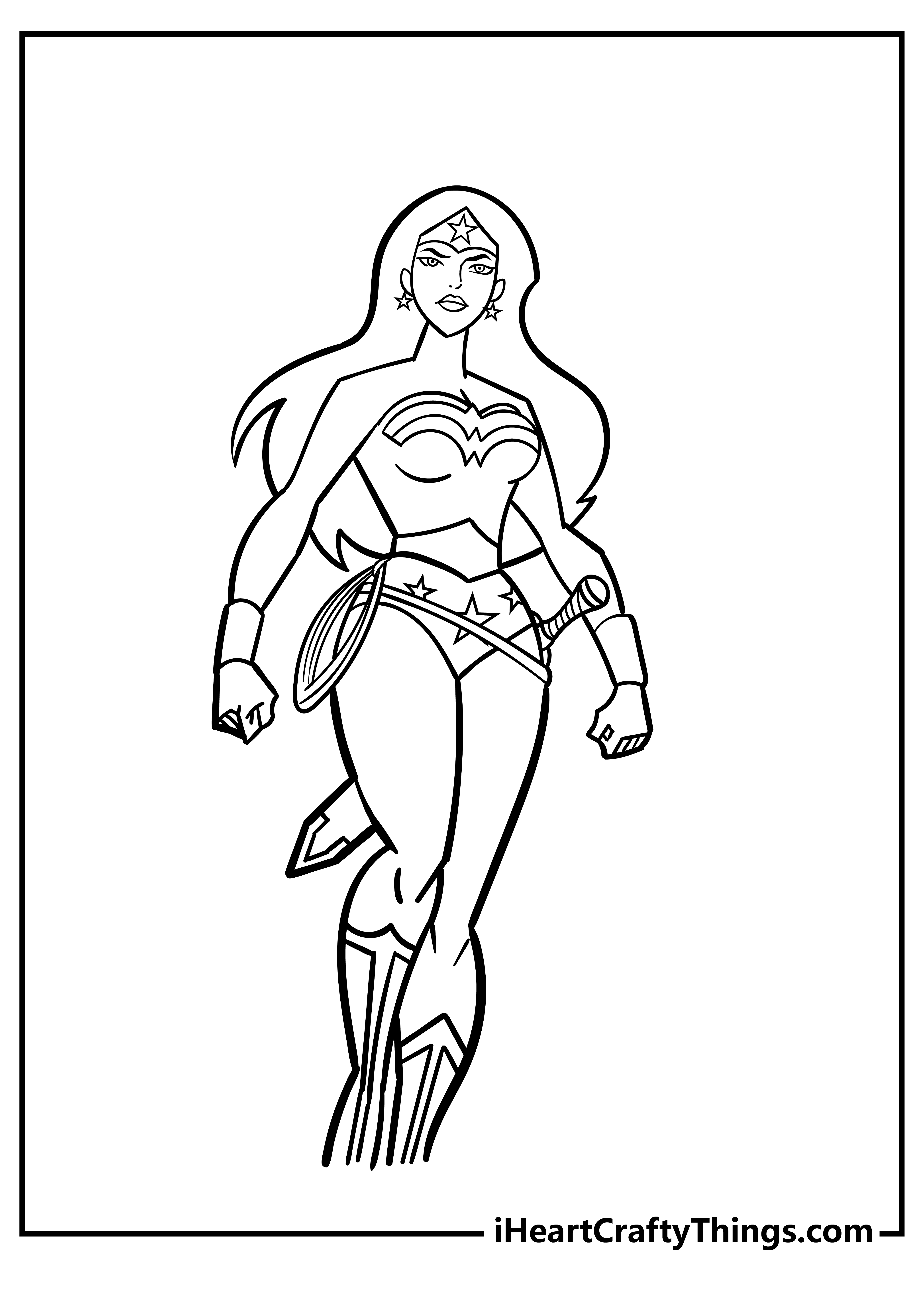 Printable Wonder Woman Coloring Pages (Updated 2023)