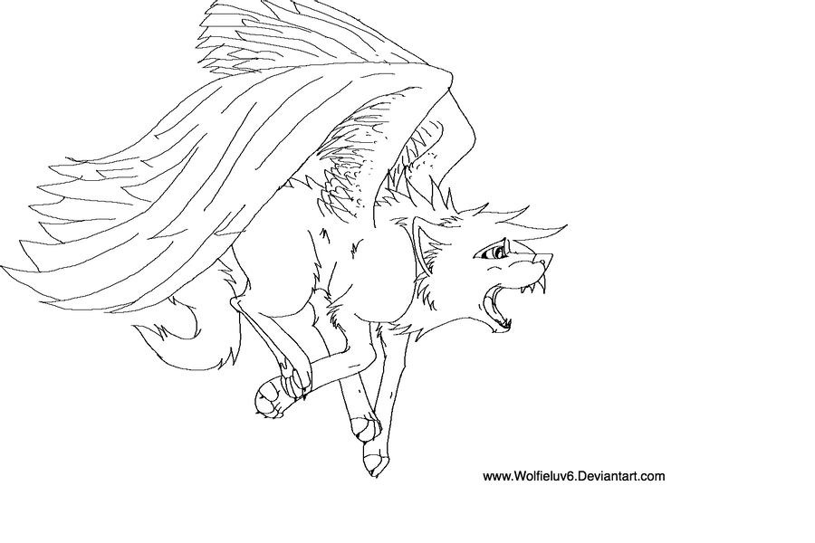 Free Angels And Demons Accpetin  Brown Anime Wolf With Wings  nohatcc