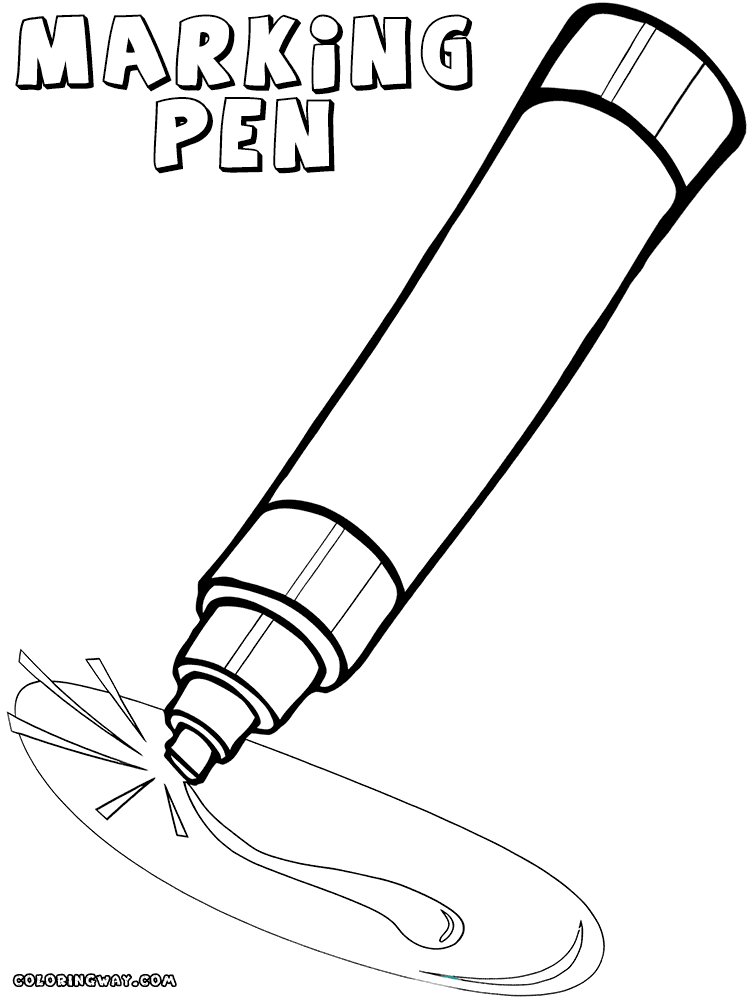 Marker coloring pages | Coloring pages to download and print