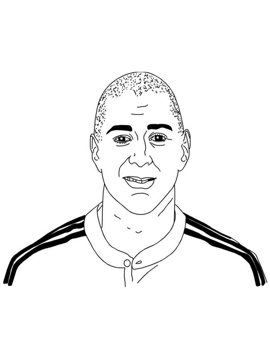 Karim Benzema coloring pages - Free Printable