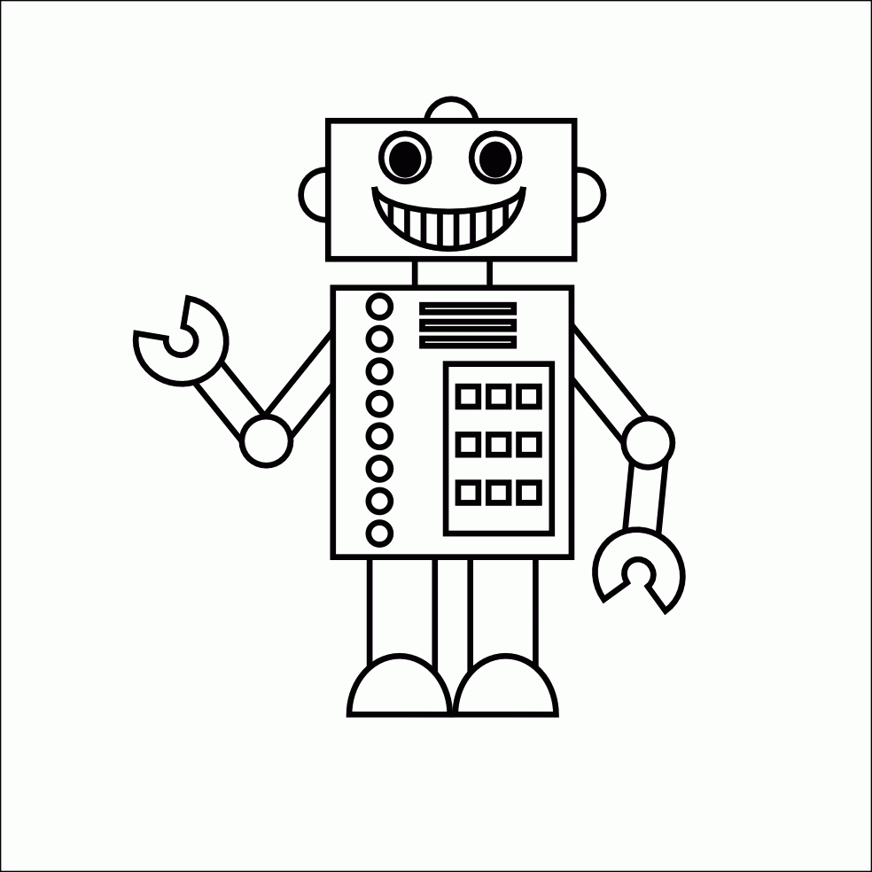 Robot Coloring Pages For Preschoolers Robot Coloring Pages Robot ...