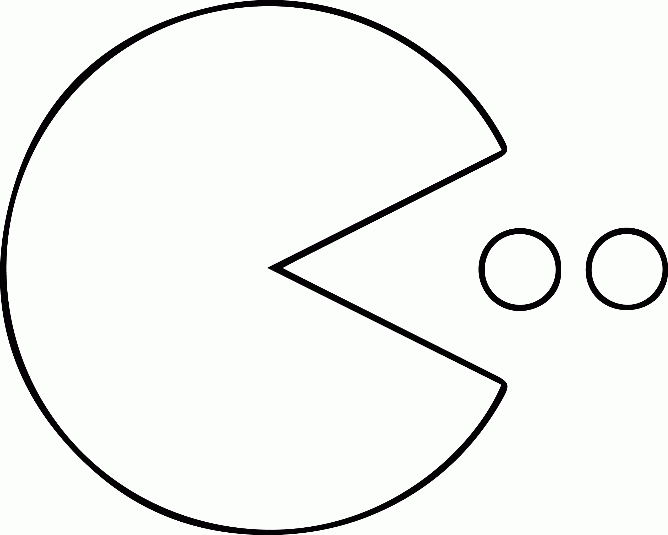Pacman Coloring - Coloring Pages for Kids and for Adults