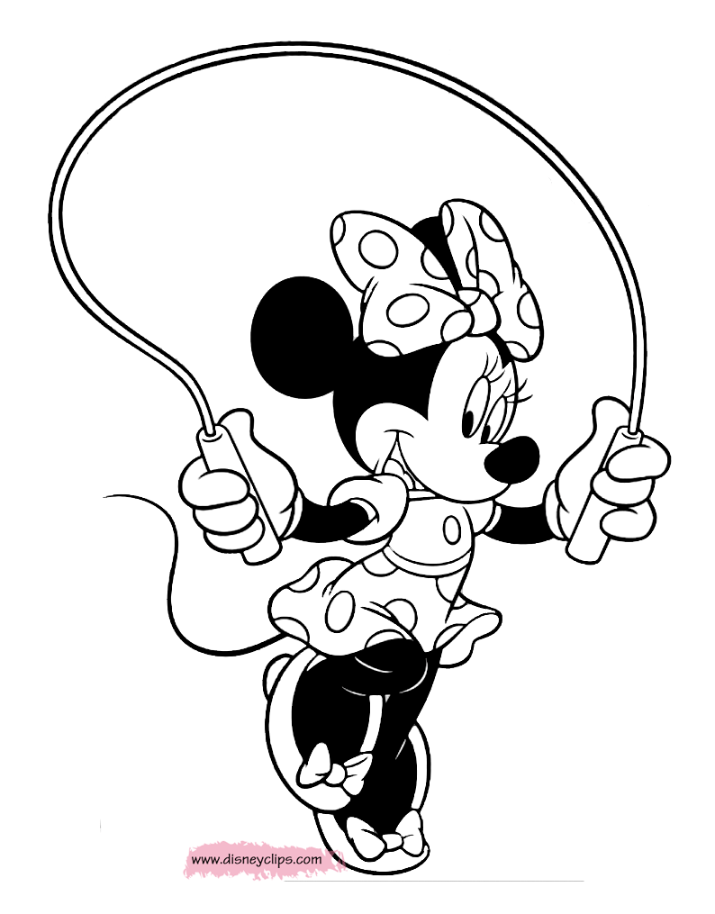 Minnie Mouse Printable Coloring Pages 5 | Disney Coloring Book