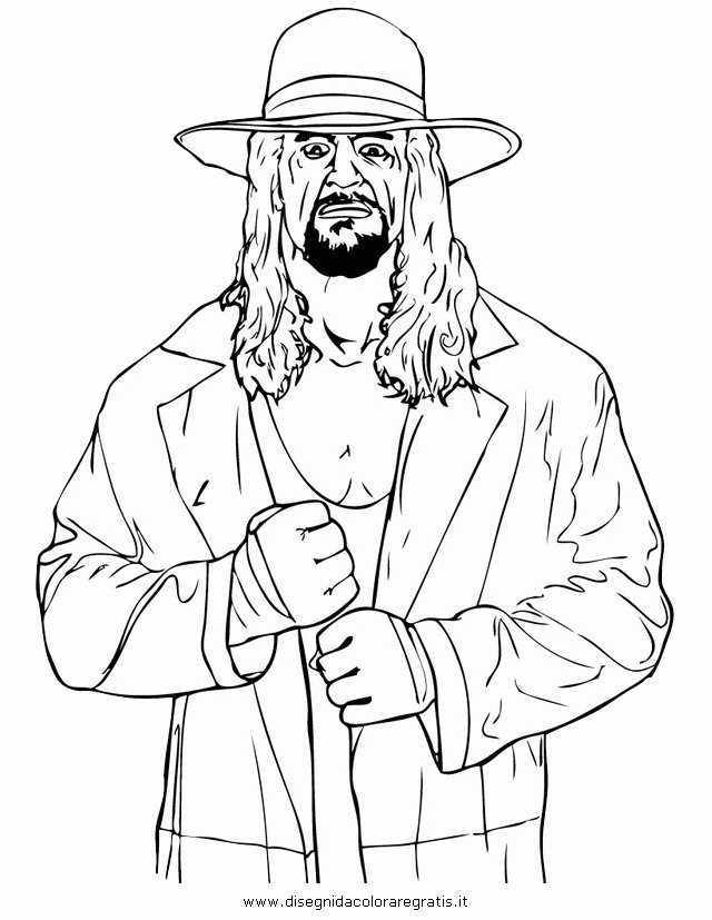 Wwe Coloring Pages Undertaker - Coloring Home