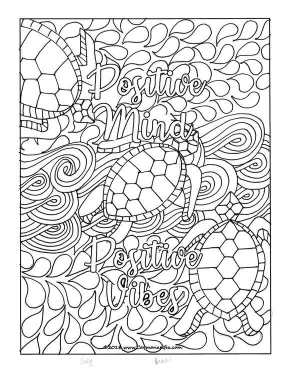 Download Quote Mindfulness Coloring Pages For Adults - Coloring Home