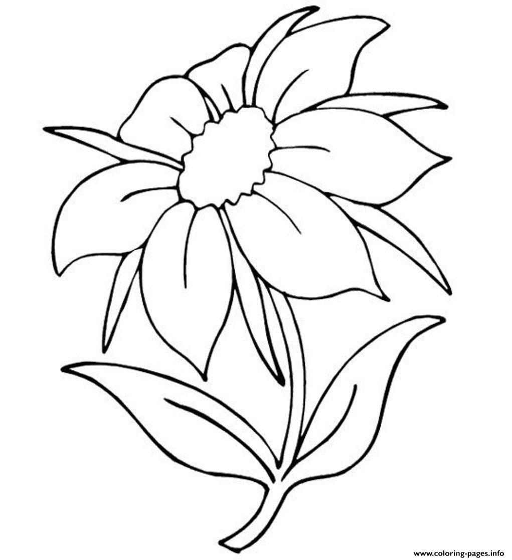 Beautiful Flowers Coloring Pages Printable   Coloring Home