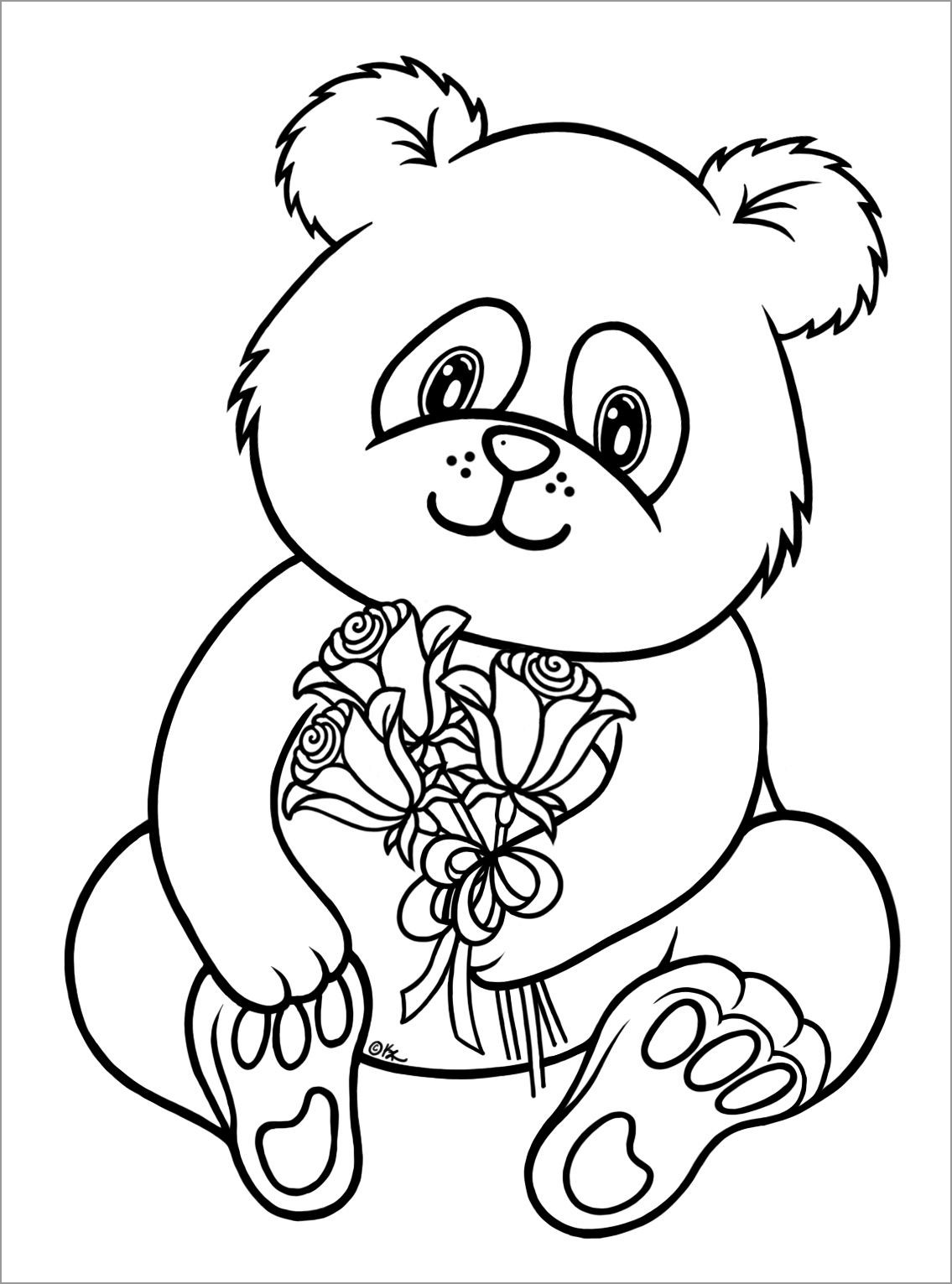 Cute Baby Panda Coloring Pages To Print Coloringbay Coloring Home