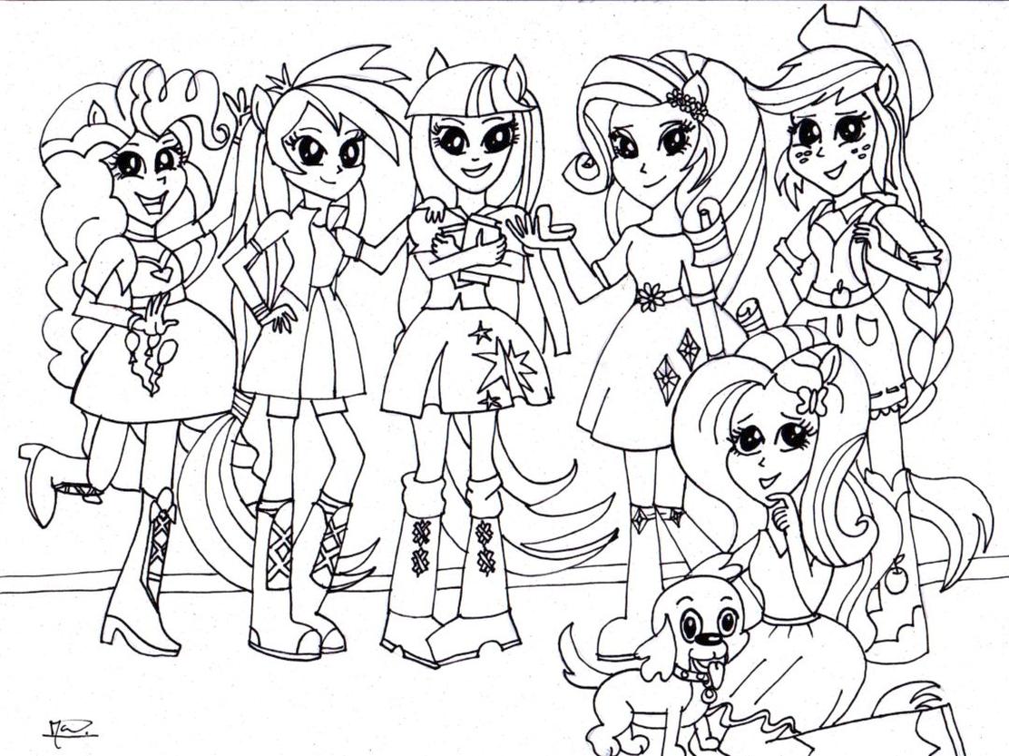 20+ Free Printable Equestria Girls Coloring Pages ...