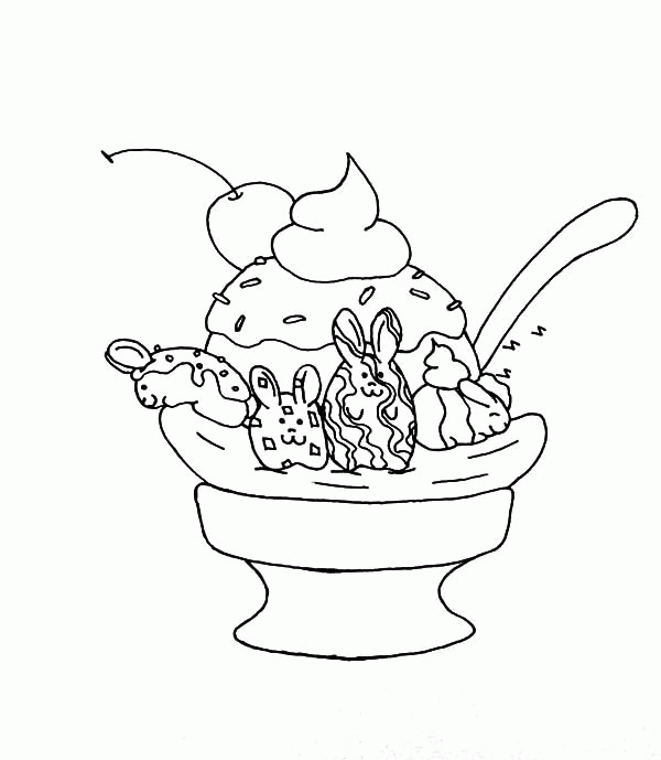 Download Banana Split Coloring Pages - Coloring Home