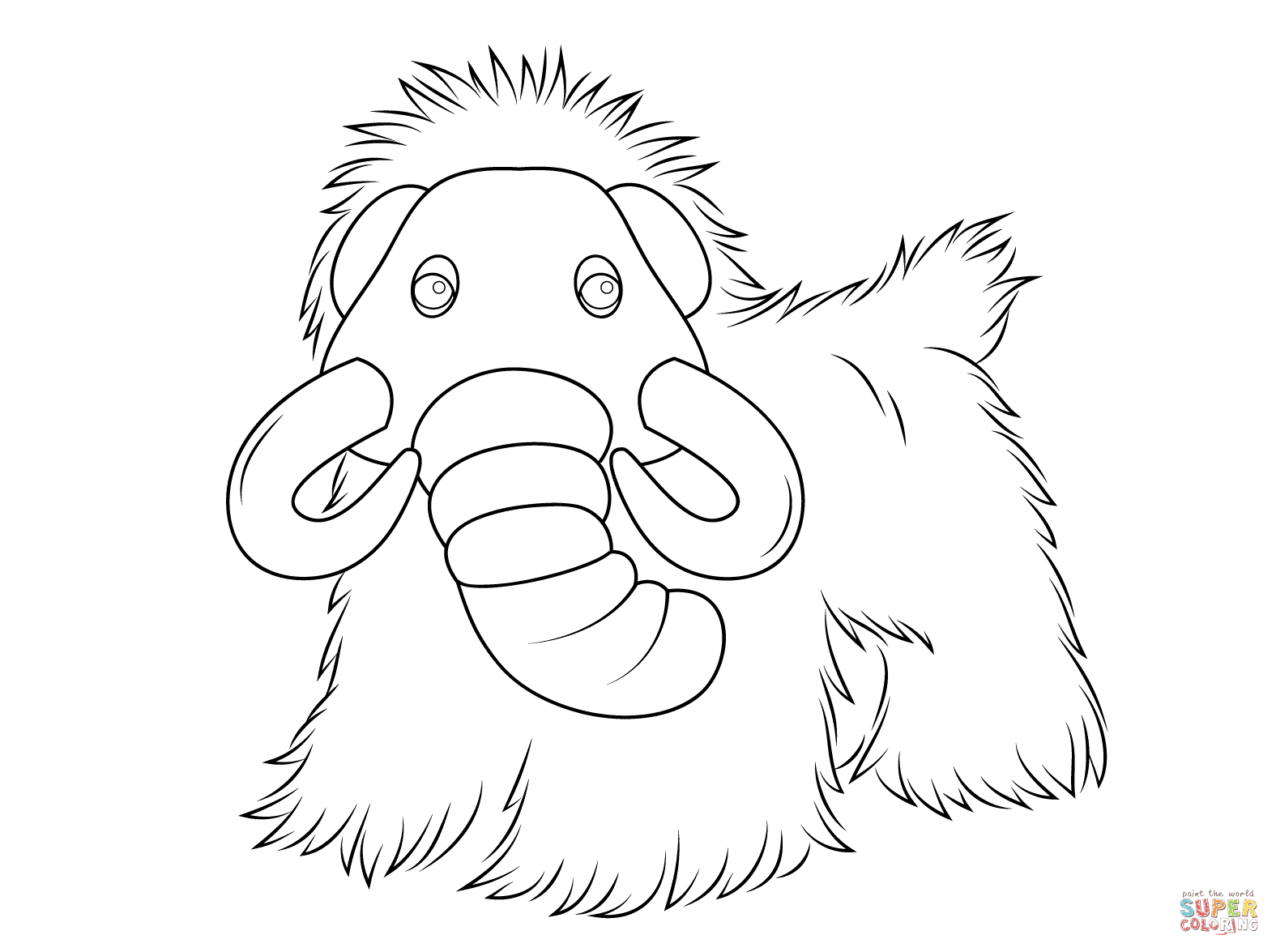 Webkinz Mammoth coloring page