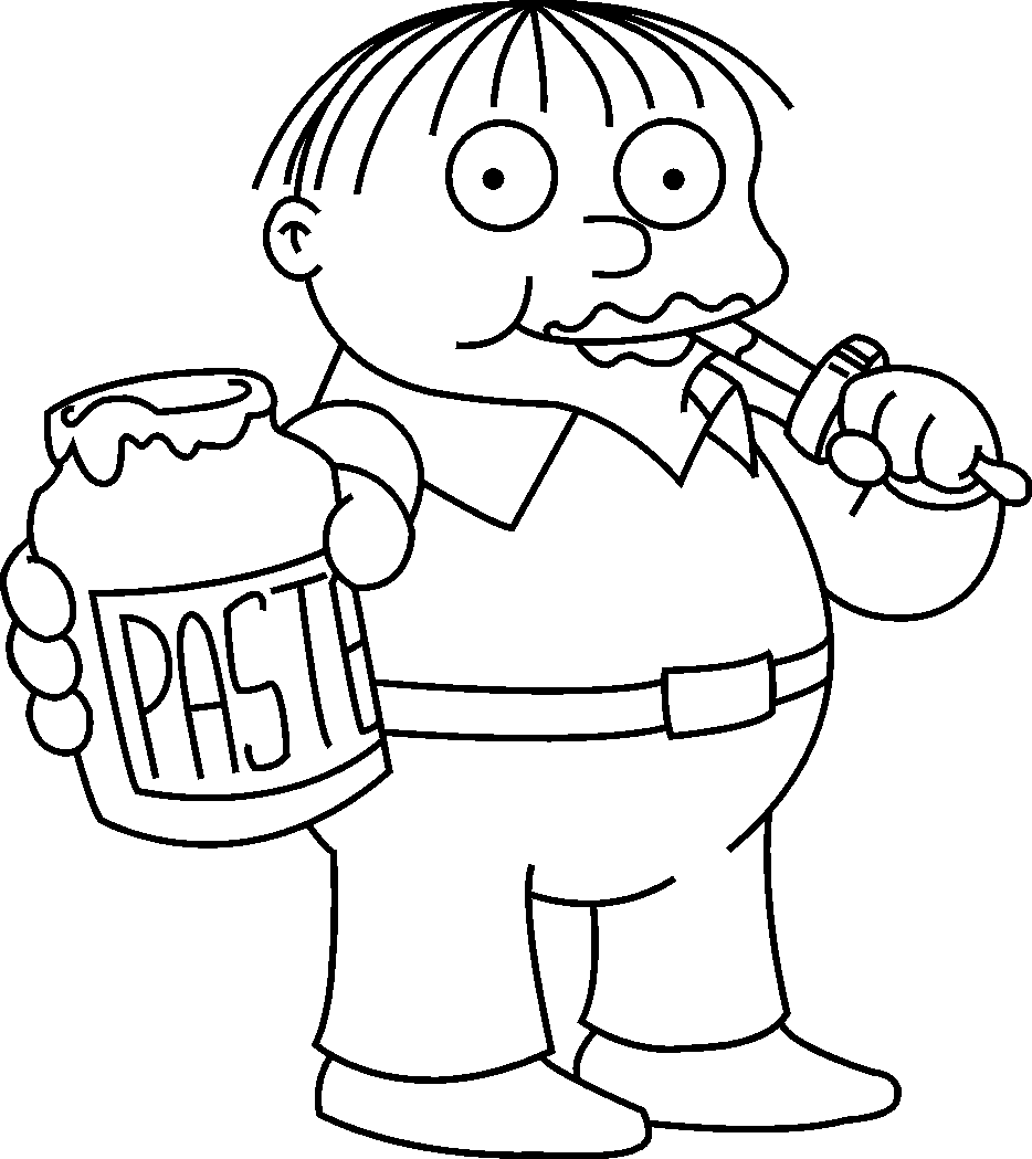 Printable Coloring Pages Simpsons Family - High Quality Coloring Pages