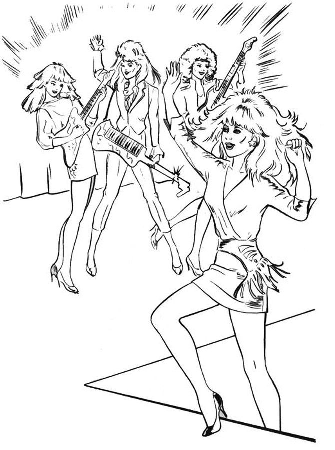 Jem Coloring Pages Jem and the holograms | Coloriage JEM | Pinterest