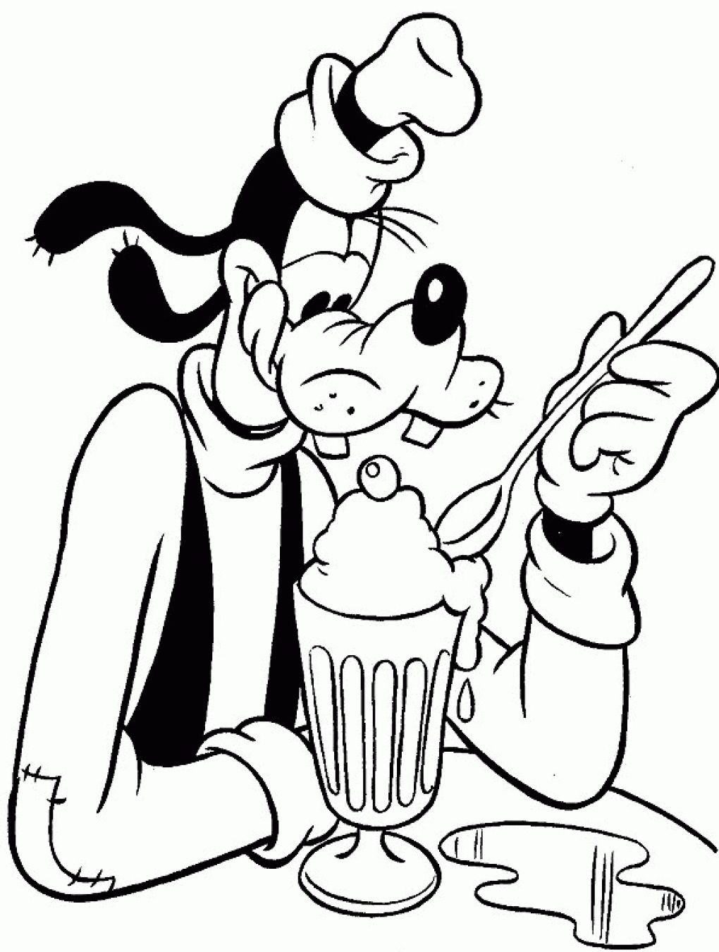 Goofy Coloring Pages And Book   UniqueColoringPages   Coloring Home