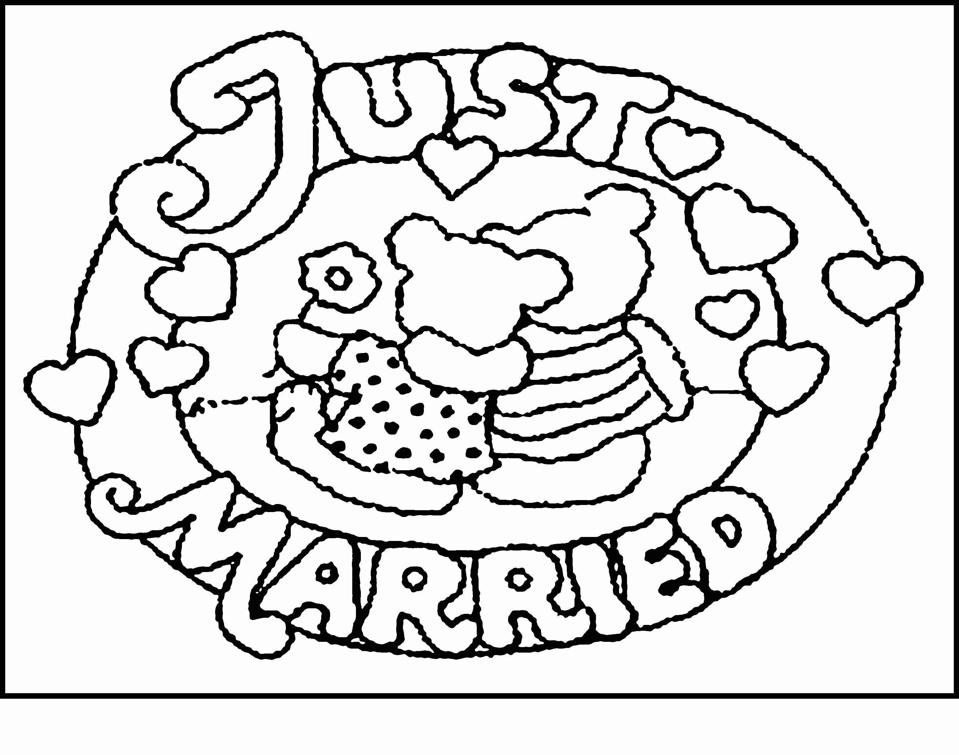 Coloring Pages For Kids At Wedding