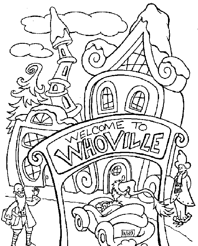 Whoville Coloring Pages - eColors
