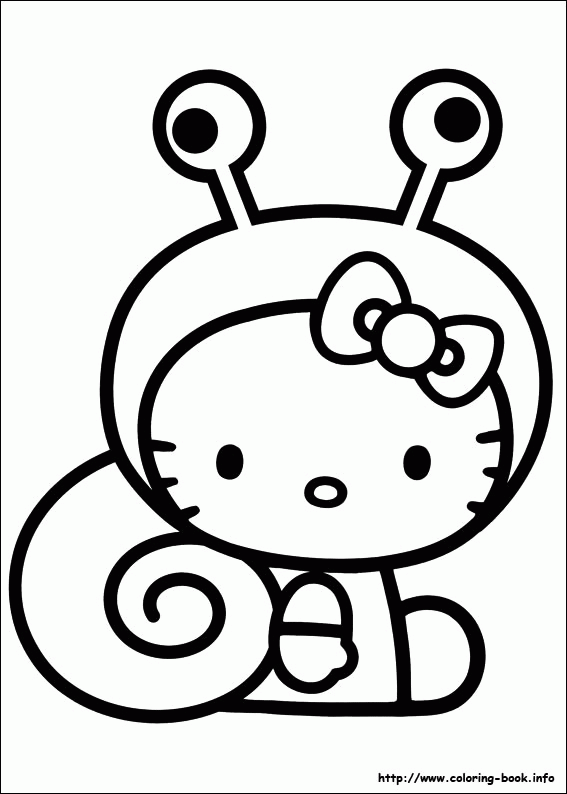 Hello Kitty Color - Coloring Pages for Kids and for Adults