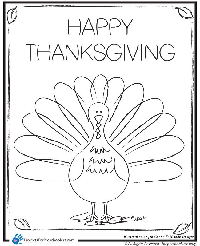 Coloring Pages Turkeys Preschool - High Quality Coloring Pages
