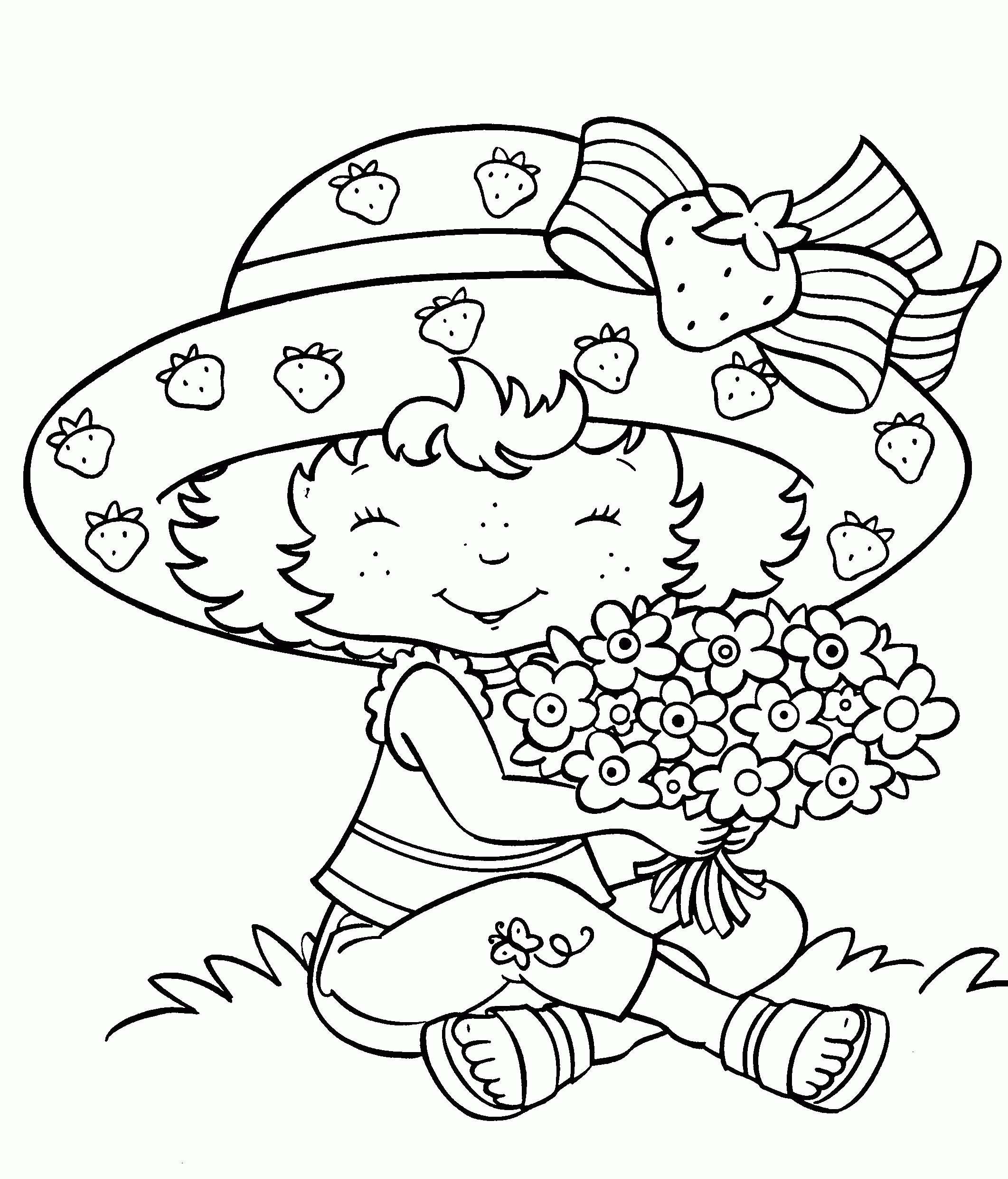 Printable Strawberry Shortcake Coloring Pages | Coloring Me