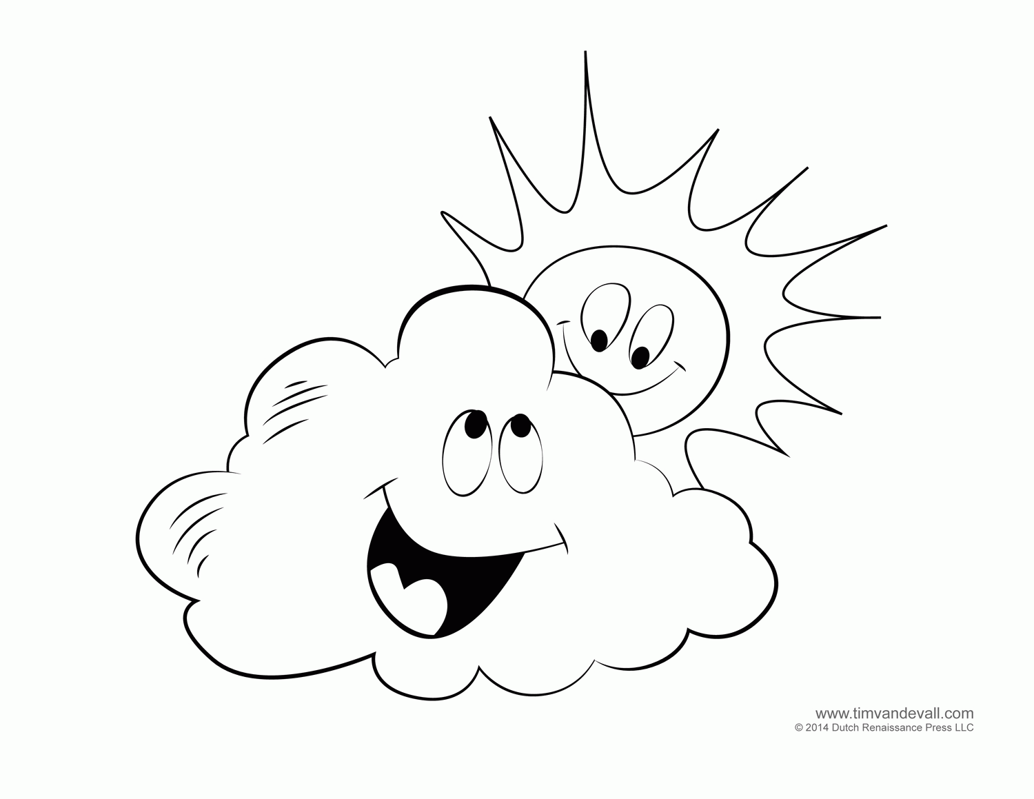 Weather For Kids   Free Cloud Templates And Weather Coloring Pages ...