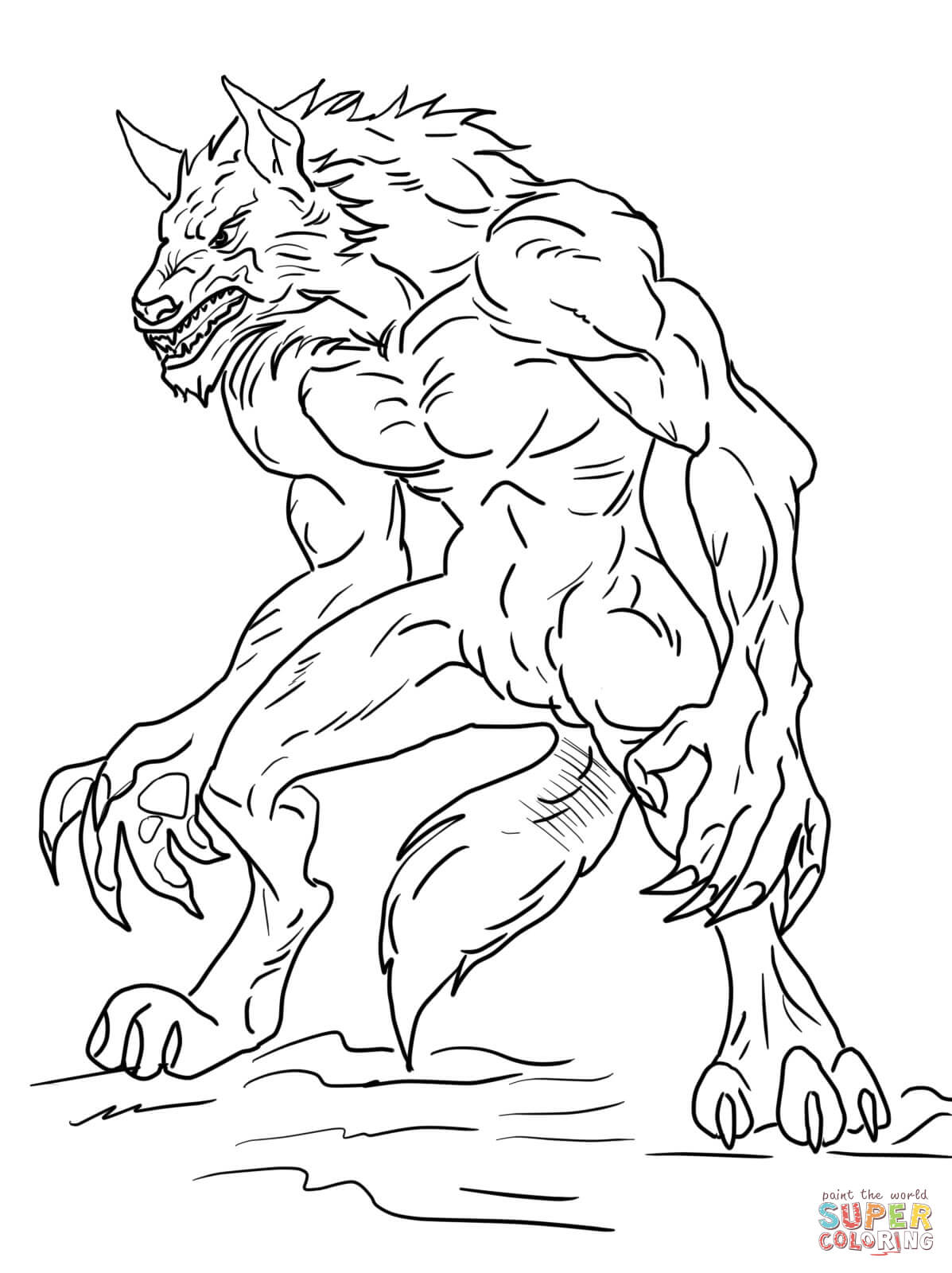 Ben 10 Werewolf coloring page | Free Printable Coloring Pages