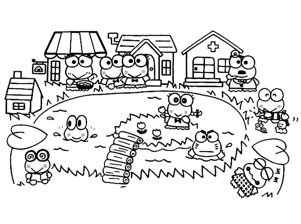 Keroppi Coloring Pages - Free Printable ...