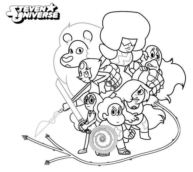 Printable Steven Universe Coloring Pages - Steven Universe Coloring Pages - Coloring  Pages For Kids And Adults