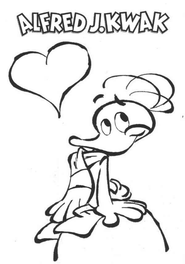 Alfred Jodocus Kwak Falling in Love Coloring Pages : Batch Coloring