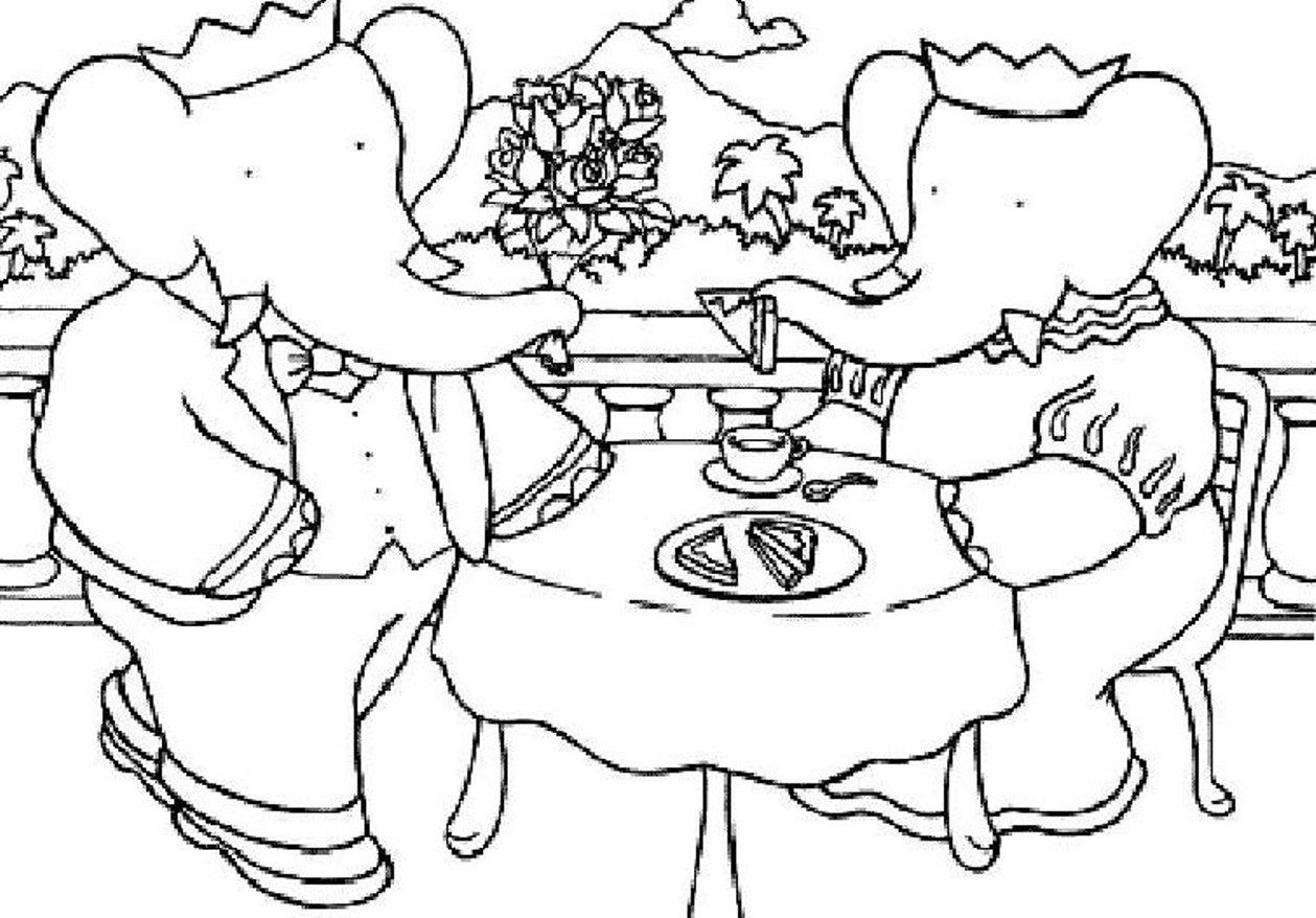 Babar The Elephant Printables : The King Of Babar Free Cartoon ...