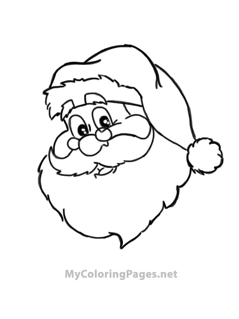 Christmas santa. Free coloring book pages. Find, print and color ...