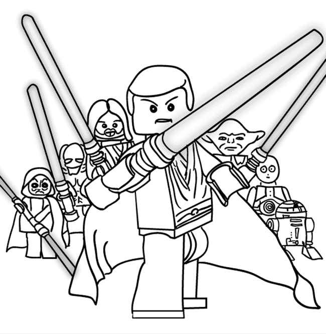 Star Wars Free Printable Coloring Pages for Adults & Kids {Over ...