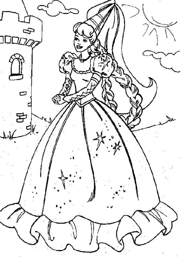 Princesses Birthday Party at the Castle Coloring Pages | Bulk Color