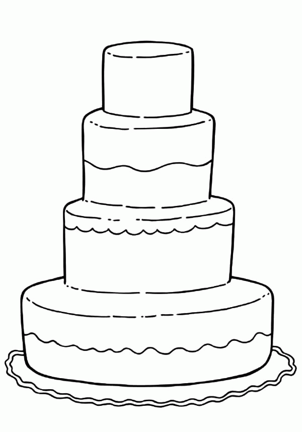 Decorating Wedding Cake Coloring Pages: Decorating Wedding Cake ...