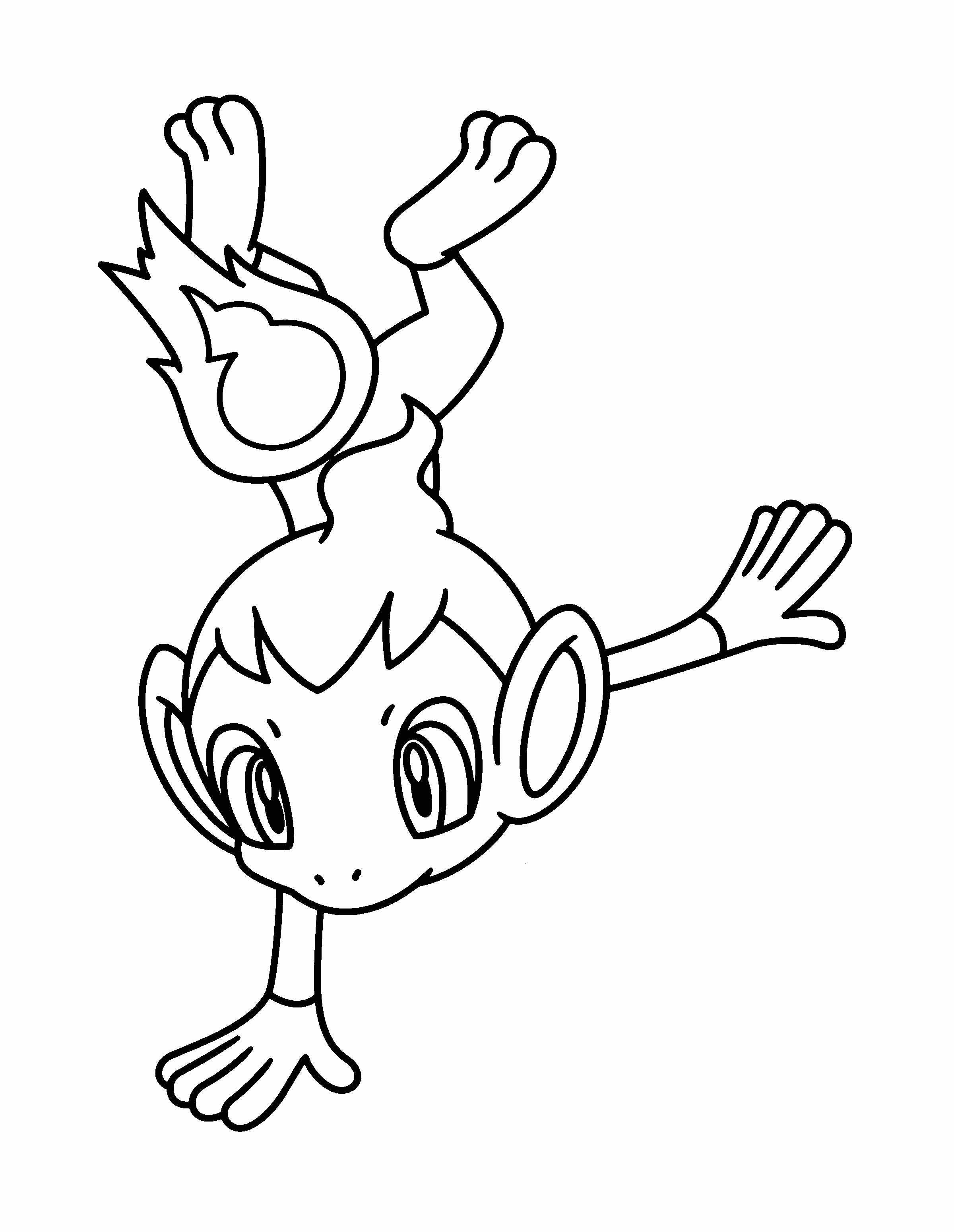 Pokemon Chimchar Coloring Pages – Coloring Pics