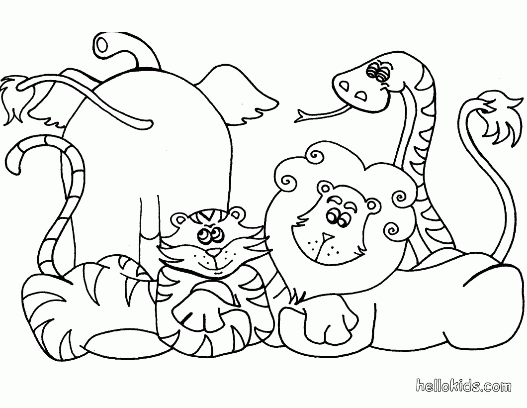 FREE AFRICAN ANIMAL COLORING PAGES Â« Free Coloring Pages