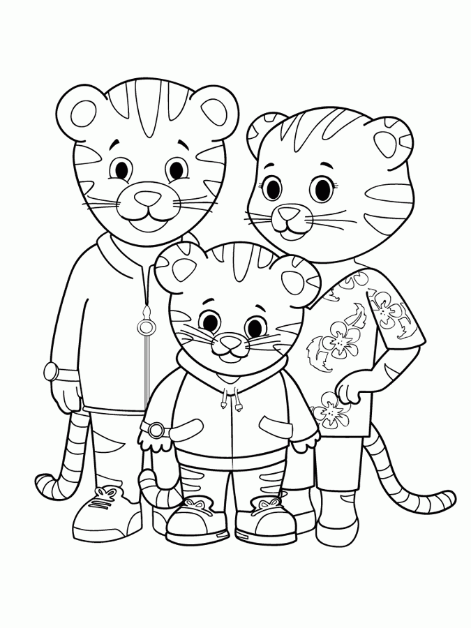 Daniel Tiger Printable Coloring Sheets - Coloring Pages For Kids ...