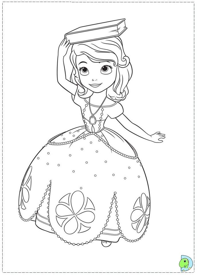 Sofia the first, Coloring pages and Coloring