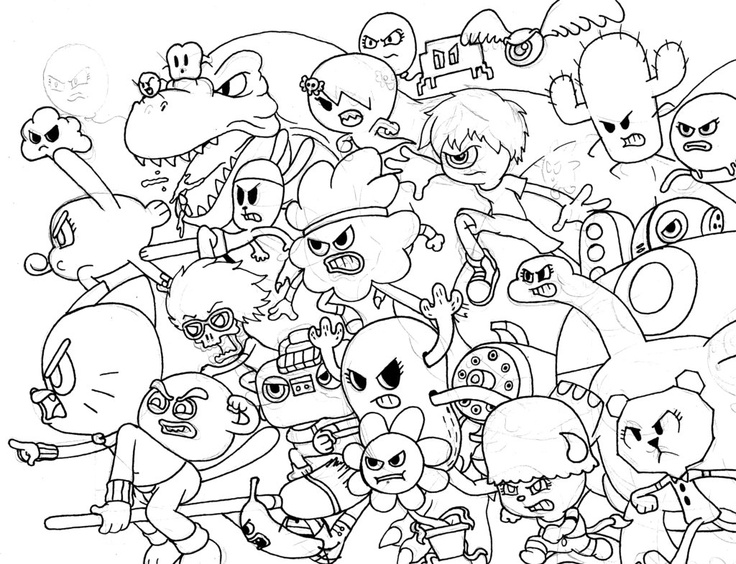 The Amazing World of Gumball Coloring page | Coloring Draw