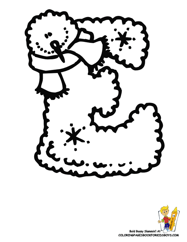 free christmas alphabet coloring pages