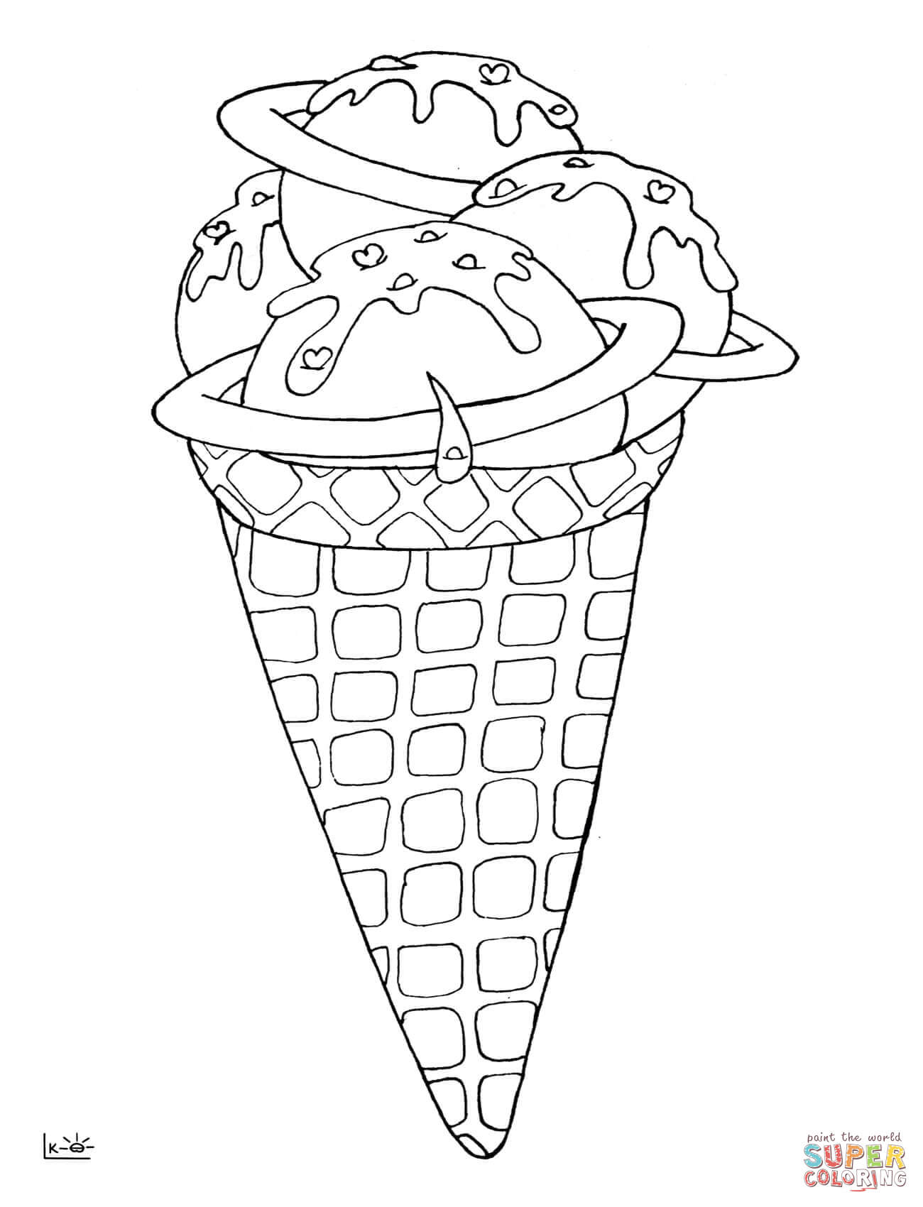 Desserts Coloring Pages Coloring Home