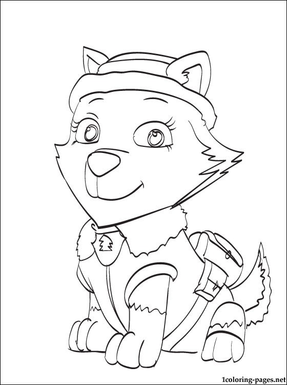 Everest PAW Patrol coloring page | Coloring pages
