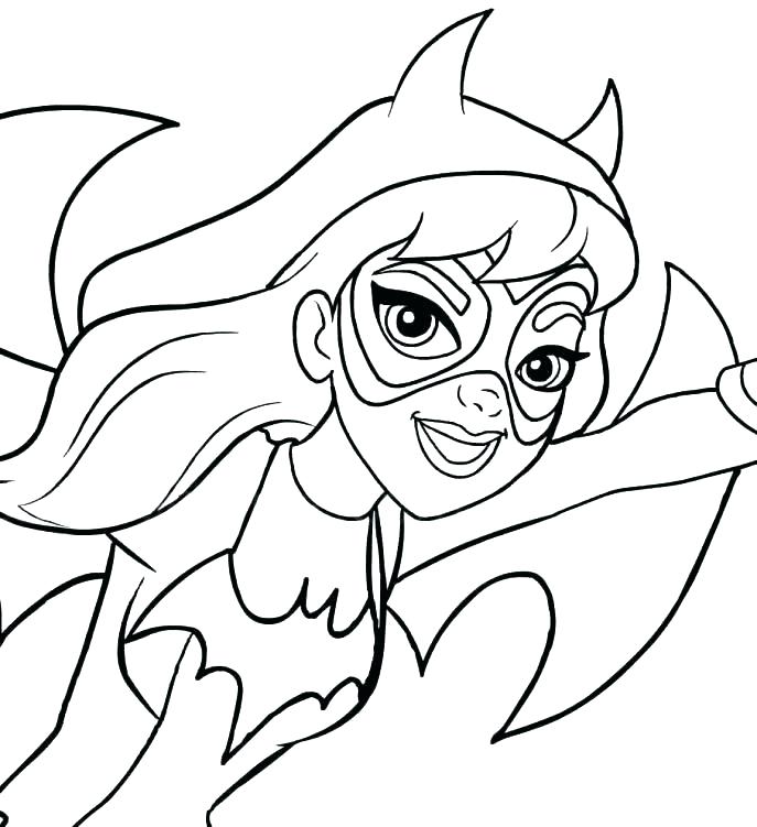 The best free Batgirl coloring page images. Download from ...