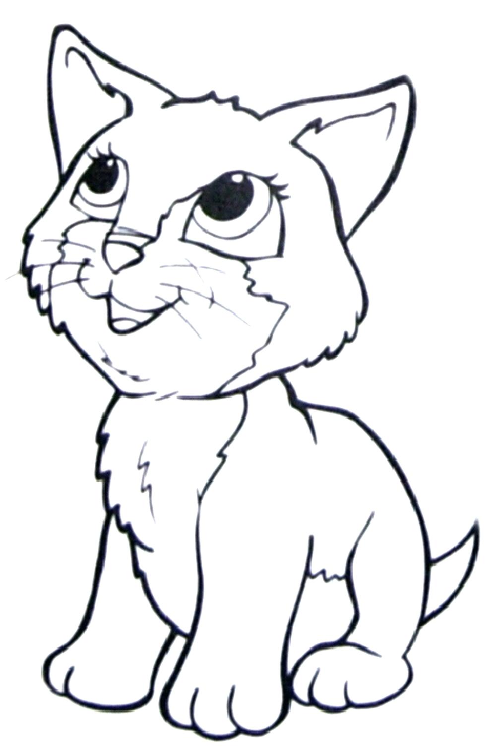 Coloring Pages : Coloring Pages Cute Cats Spineprint Co ...