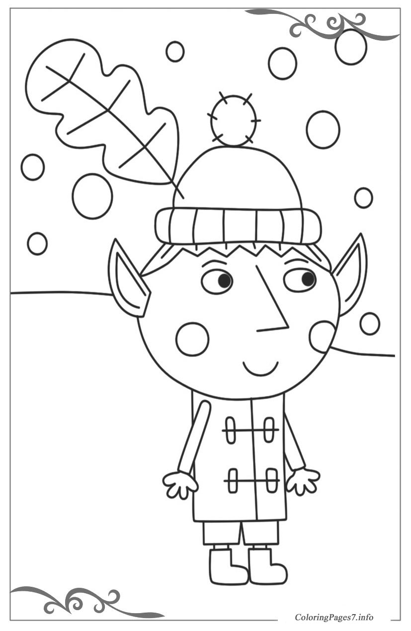 Ben & Holly's Little Kingdom Free coloring pages for girls